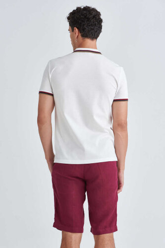 Ermenegildo Zegna Erkek Keten Bermuda Şort - 4