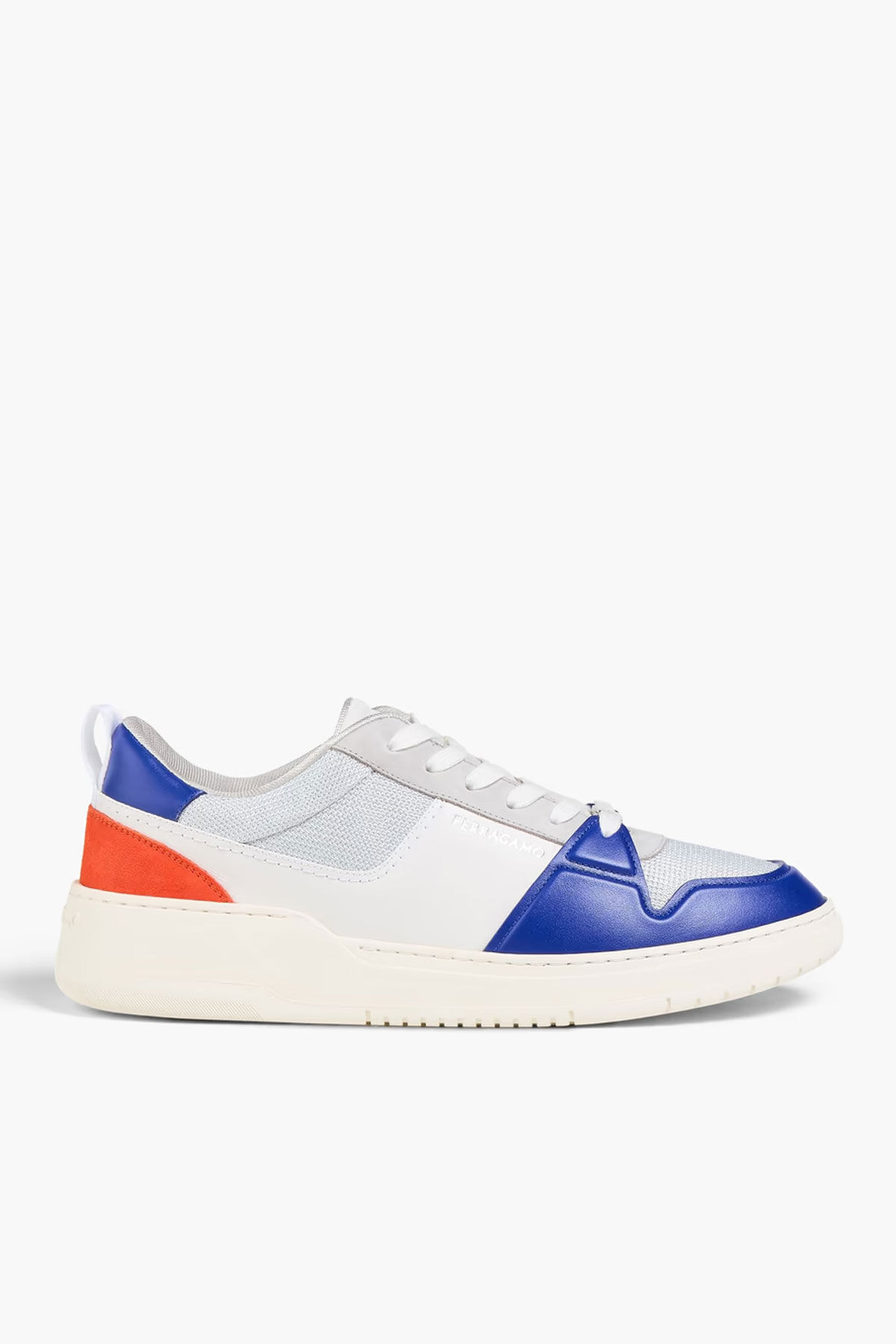 Ferragamo Erkek Deri Bağcıklı Sneaker - 1