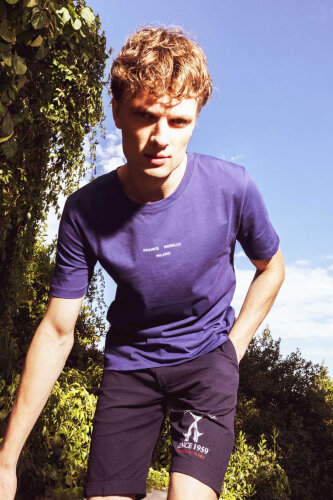 Frankie Morello Erkek Bisiklet Yaka T-Shirt - 2