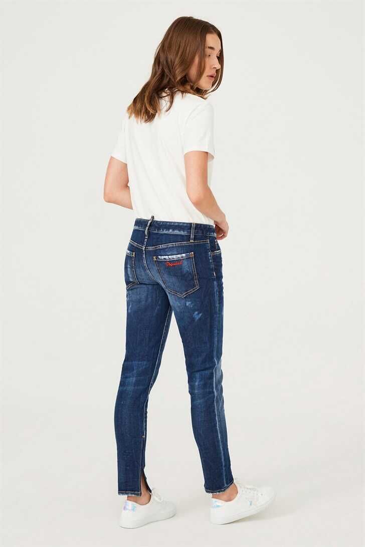 Geniş Paça Kadın Jeans - 4