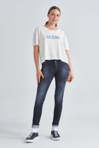 Guess Bisiklet Yaka Kadın T-Shirt - 2
