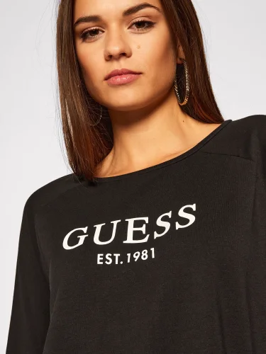 Guess Bisiklet Yaka Uzun Kollu Kadın T-Shirt - 4