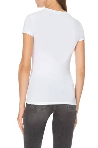 Guess Çiçek Desenli Kadın T-Shirt - 4