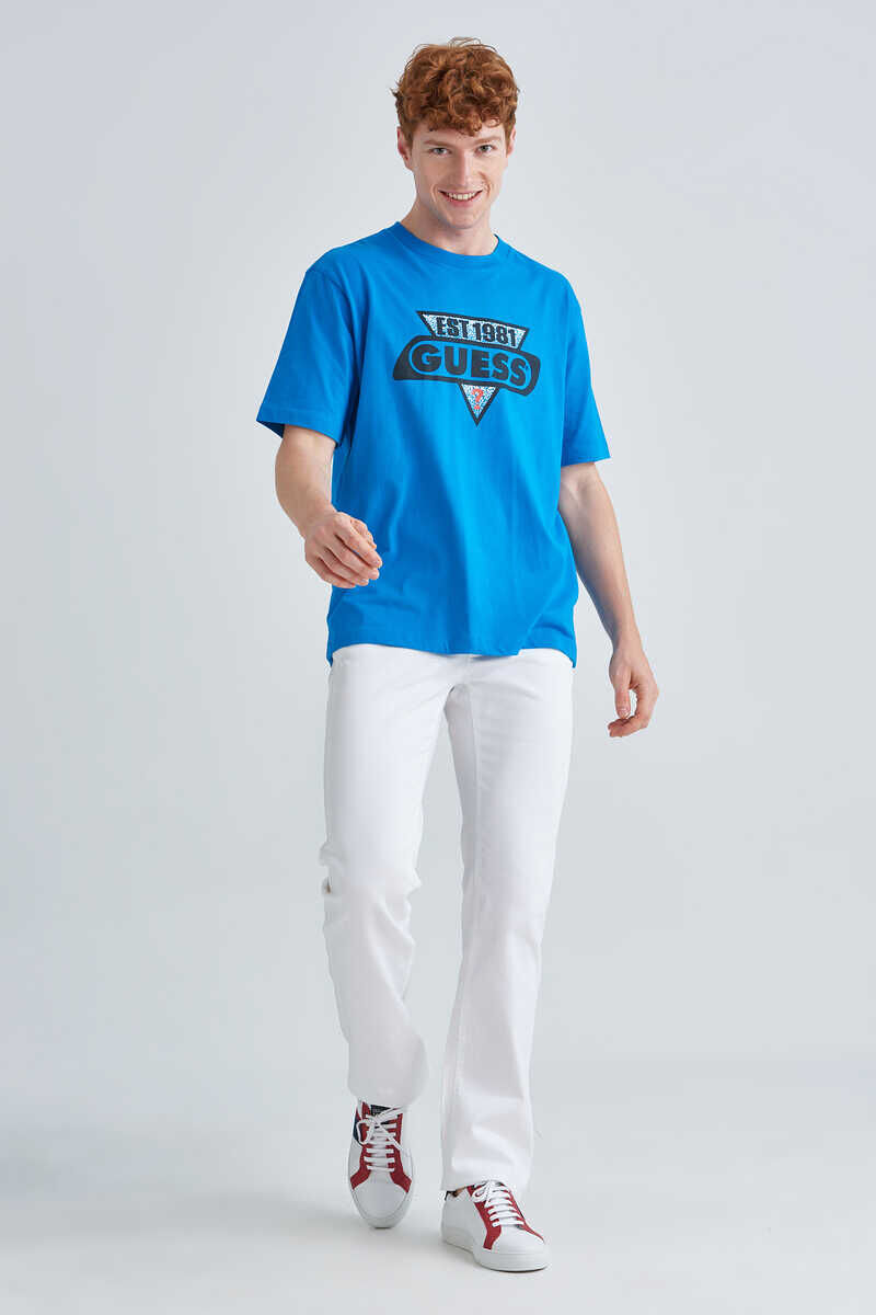 Guess Erkek Oversize Bisiklet Yaka T-Shirt - 1