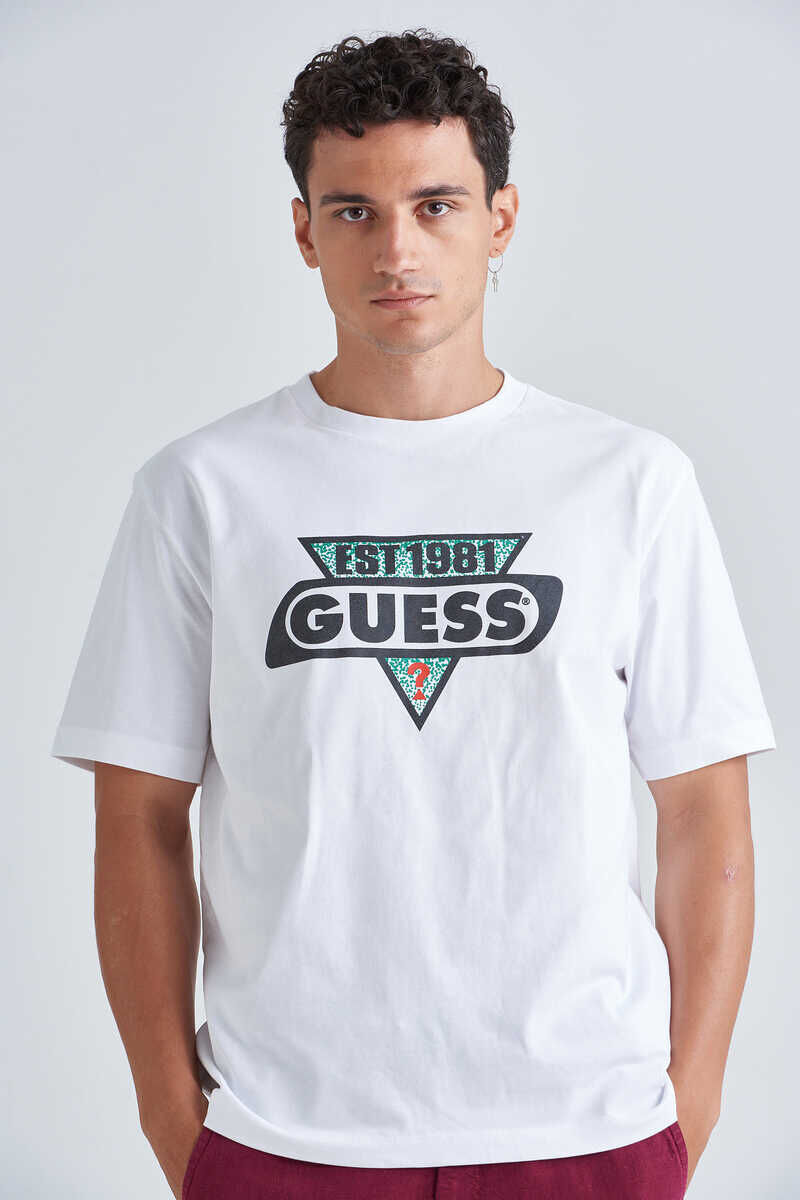 Guess Erkek Oversize Bisiklet Yaka T-Shirt - 4
