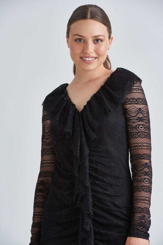 Guess Kadın Dentelli Elbise - 2