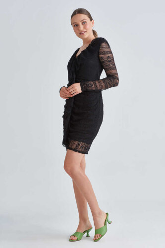 Guess Kadın Dentelli Elbise - 4