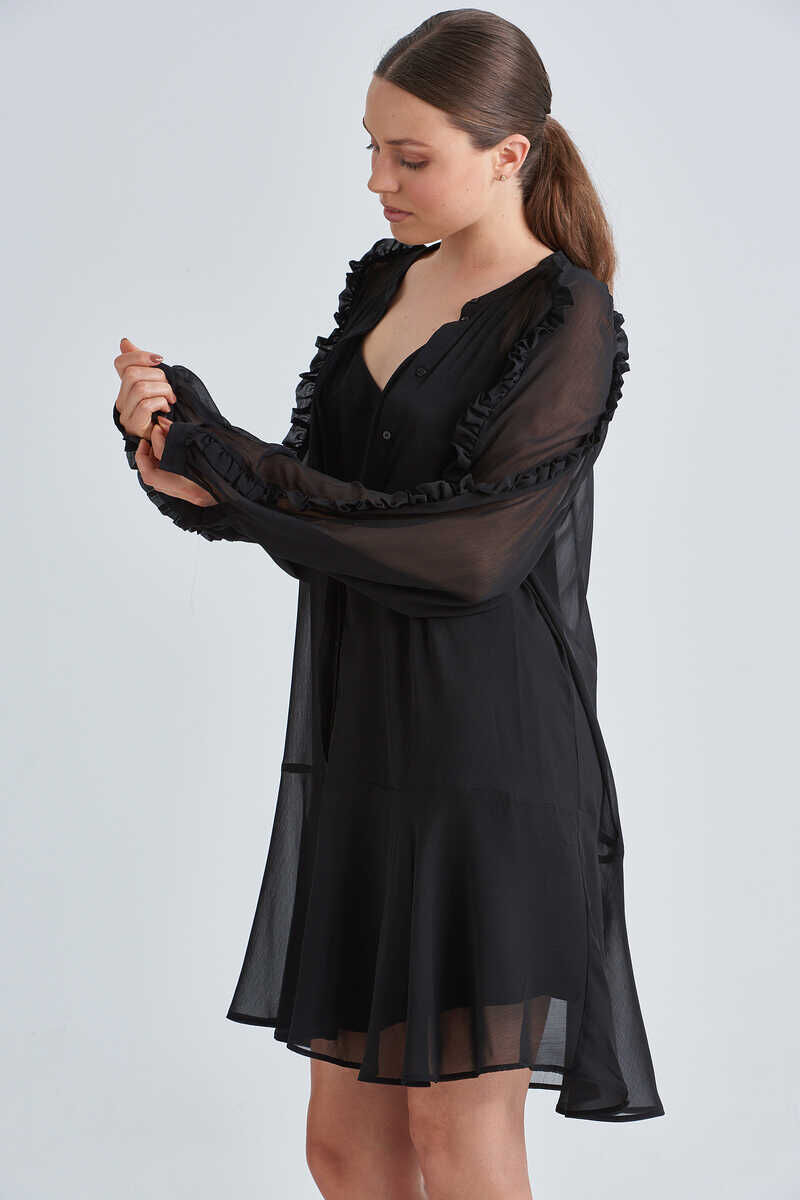 Guess Kadın İkili Şifon Elbise - 3