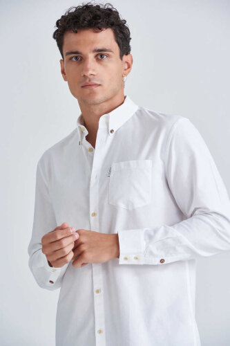 Guess Regular Fit Erkek Uzun Kollu Gömlek - 5