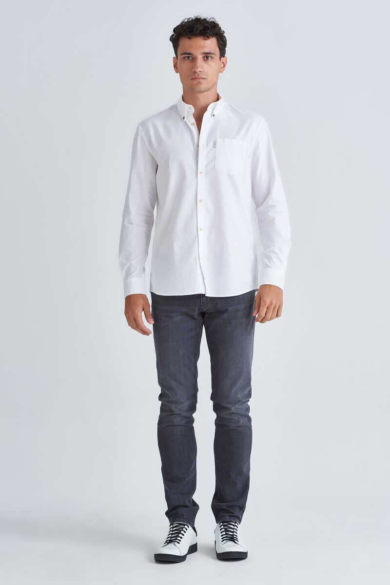 Guess Regular Fit Erkek Uzun Kollu Gömlek - 6