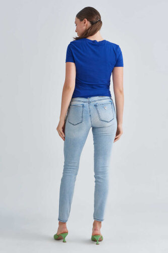 Guess Sexy Curve Zincir Kemer Kadın Jeans - 4