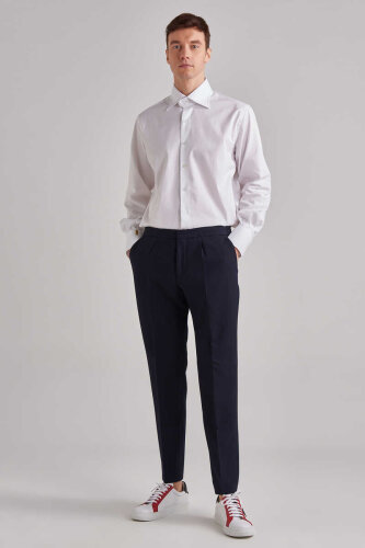 Hugo Boss Beli Bağcıklı Erkek Yün Pantolon - Hugo