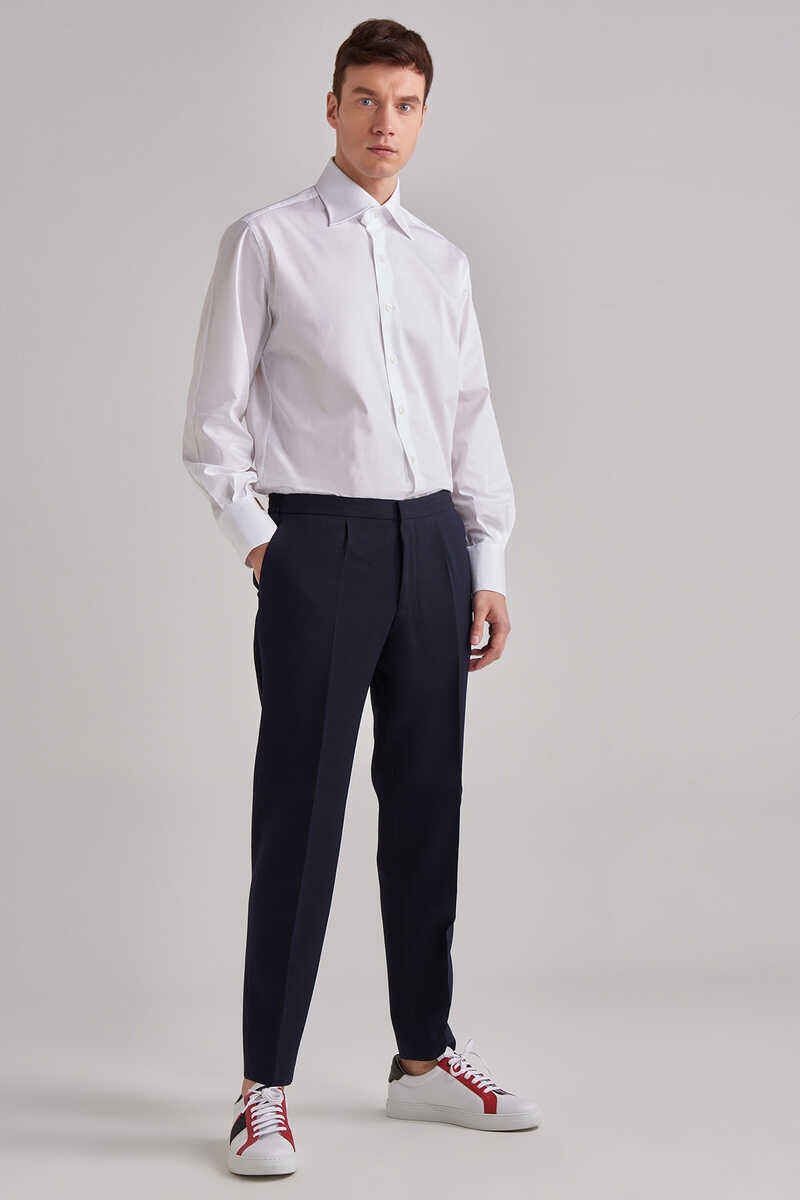 Hugo Boss Beli Bağcıklı Erkek Yün Pantolon - 2