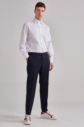 Hugo Boss Beli Bağcıklı Erkek Yün Pantolon - 6