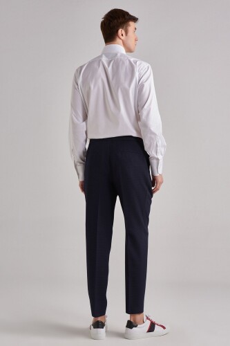 Hugo Boss Beli Bağcıklı Erkek Yün Pantolon - 8