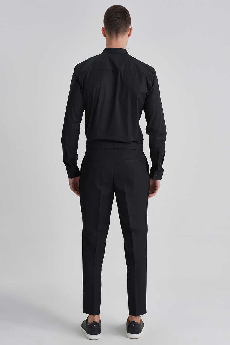 Hugo Boss Beli Bağcıklı Yünlü Erkek Pantolon - 4