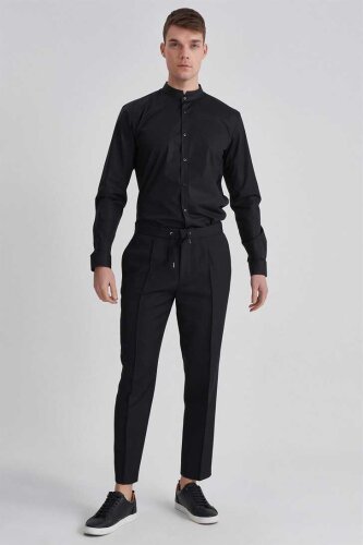 Hugo Boss Beli Bağcıklı Yünlü Erkek Pantolon - 6