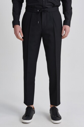 Hugo Boss Beli Bağcıklı Yünlü Erkek Pantolon - 9