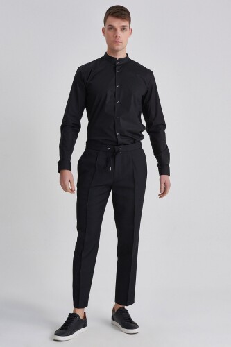 Hugo Boss Beli Bağcıklı Yünlü Erkek Pantolon - 10