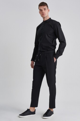 Hugo Boss Beli Bağcıklı Yünlü Erkek Pantolon - 11