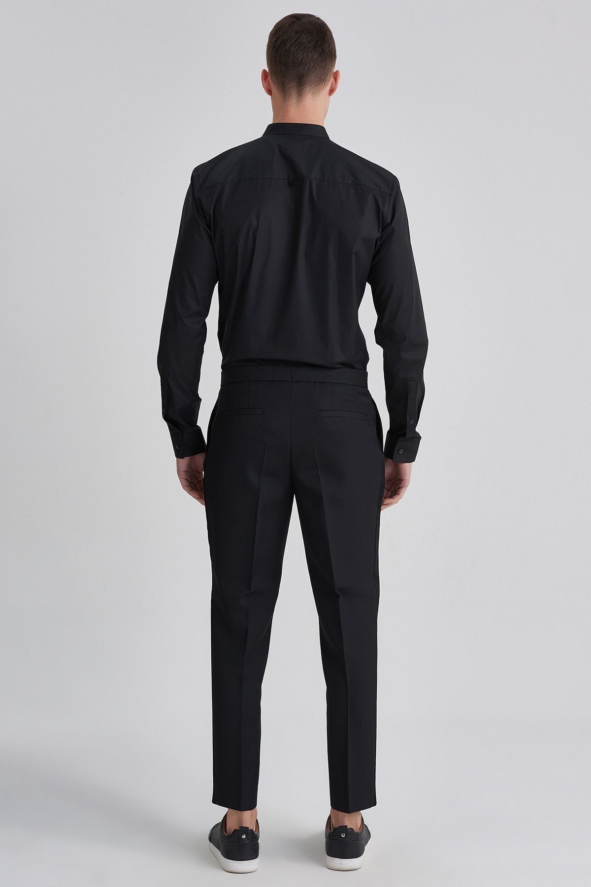 Hugo Boss Beli Bağcıklı Yünlü Erkek Pantolon - 12