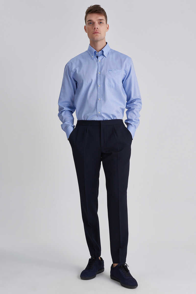 Hugo Boss Erkek Slim Fit Yün Pantolon - 1