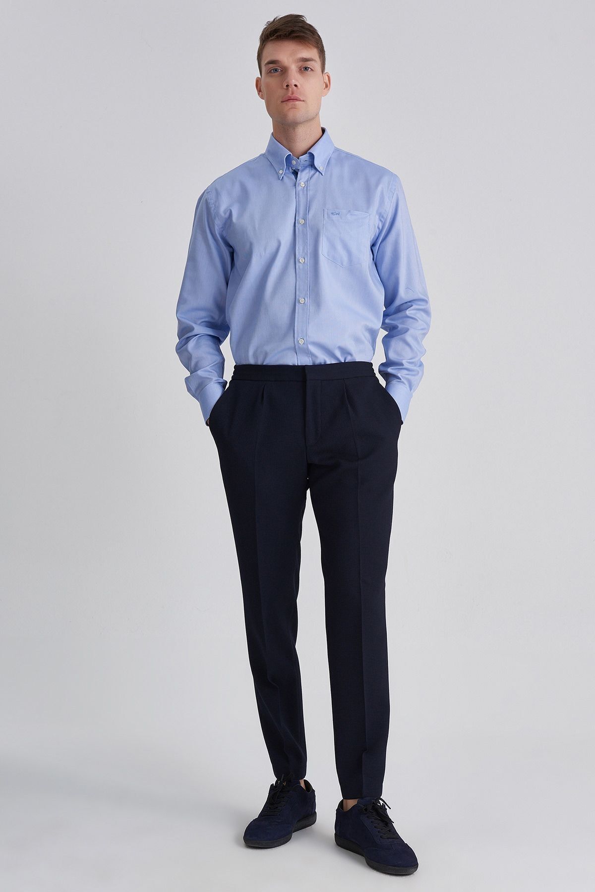 Hugo Boss Erkek Slim Fit Yün Pantolon - 10