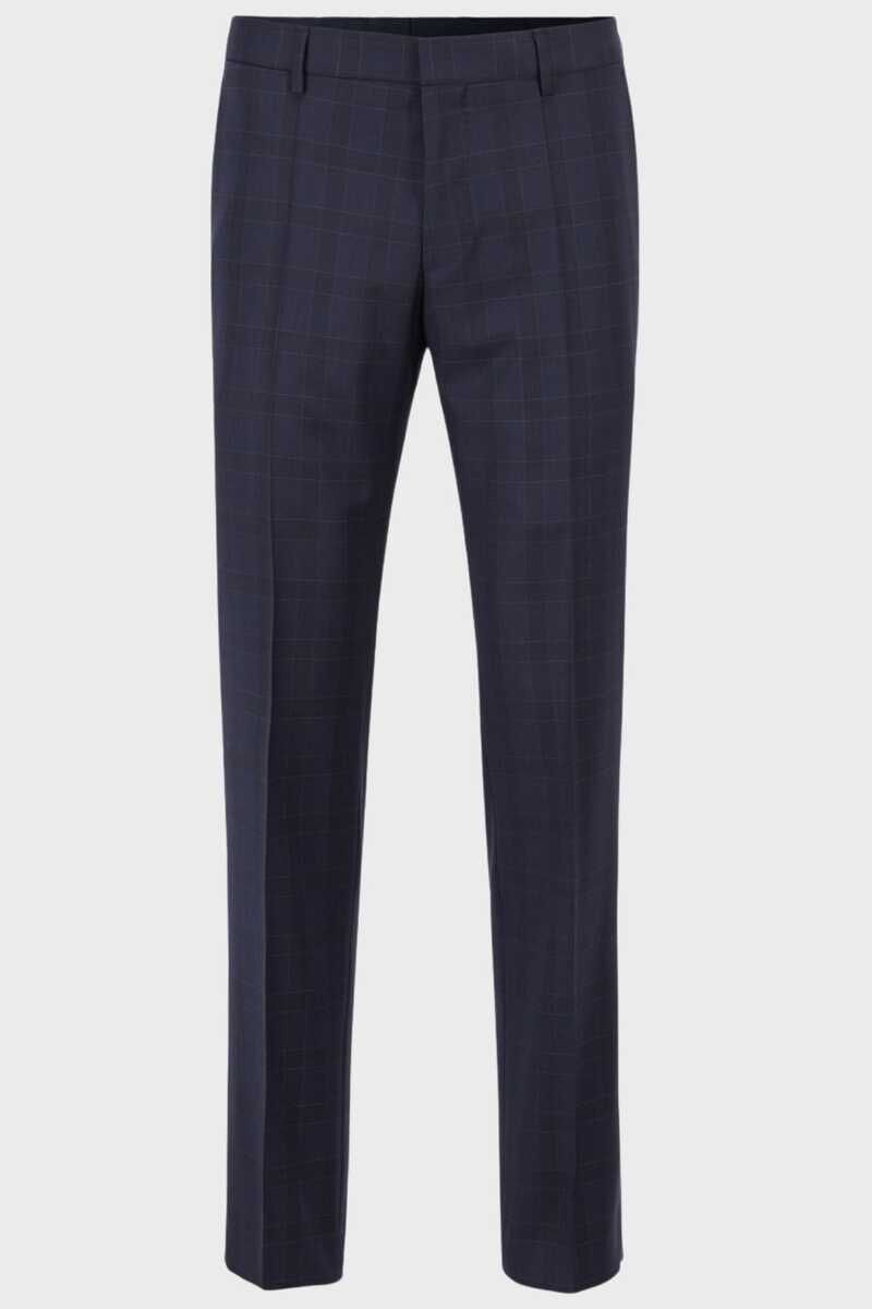 Hugo Boss Erkek Slimfit Kareli Yün Pantolon - 3