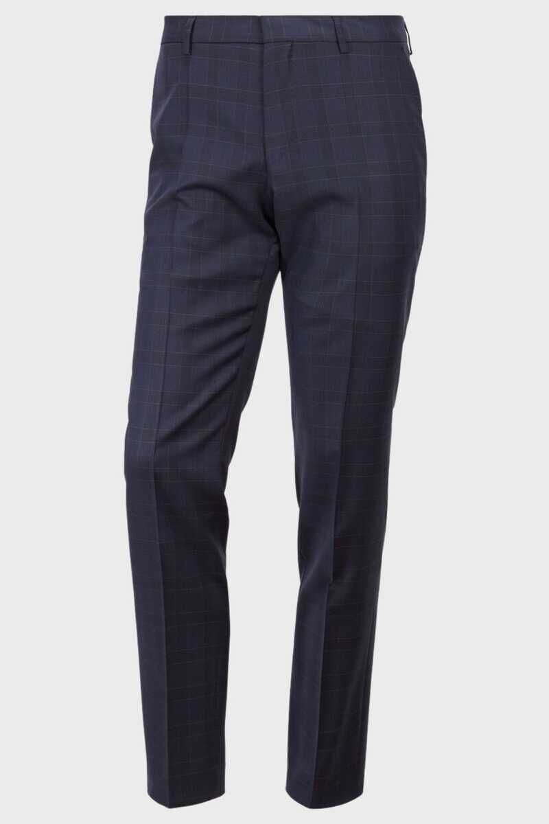 Hugo Boss Erkek Slimfit Kareli Yün Pantolon - 4