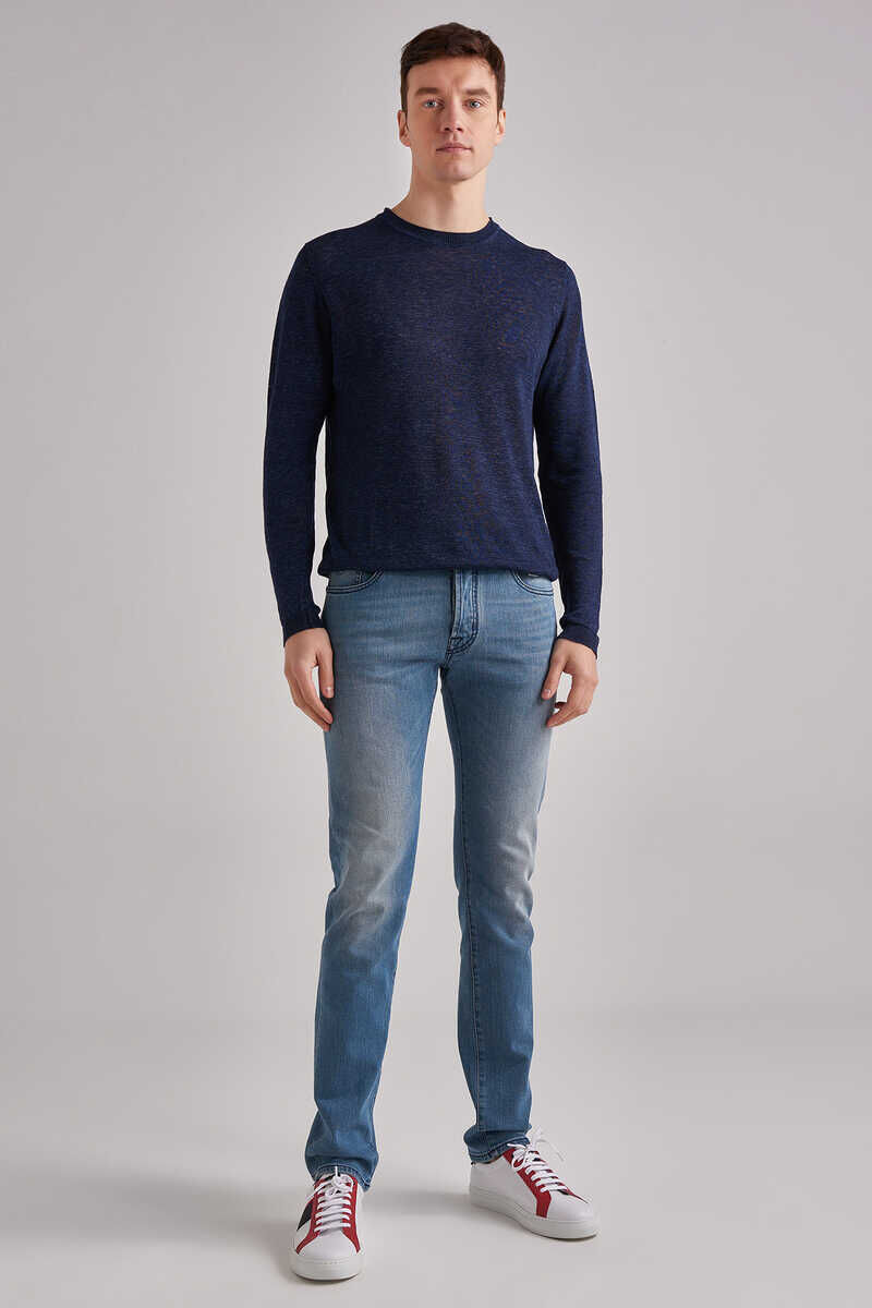 Jacob Cohen Erkek Jean Pantolon - 4