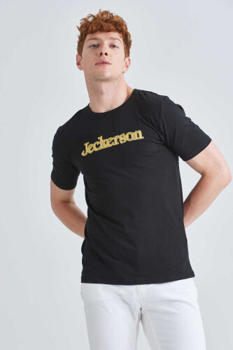 Jeckerson Bisiklet Yaka Erkek Kısa Kollu T-Shirt - Jeckerson