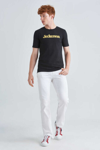 Jeckerson Bisiklet Yaka Erkek Kısa Kollu T-Shirt - 2