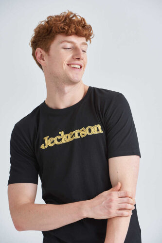 Jeckerson Bisiklet Yaka Erkek Kısa Kollu T-Shirt - 3