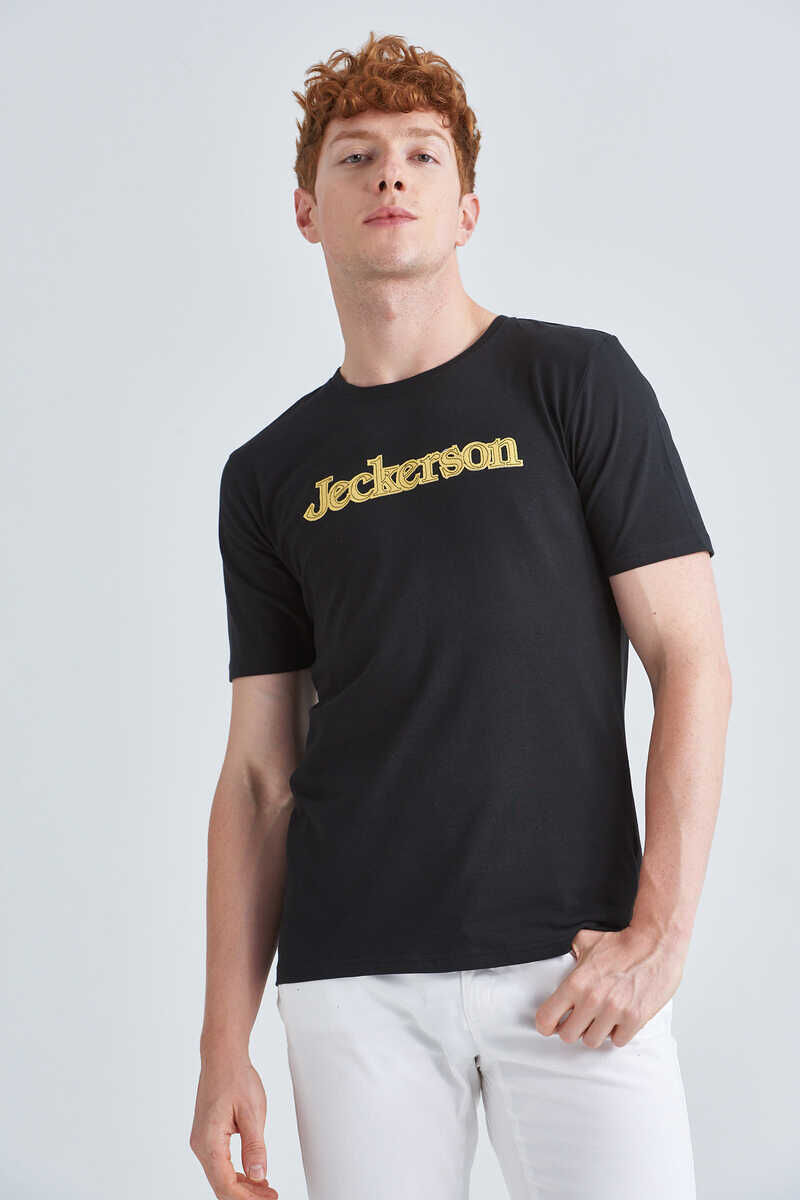 Jeckerson Bisiklet Yaka Erkek Kısa Kollu T-Shirt - 4
