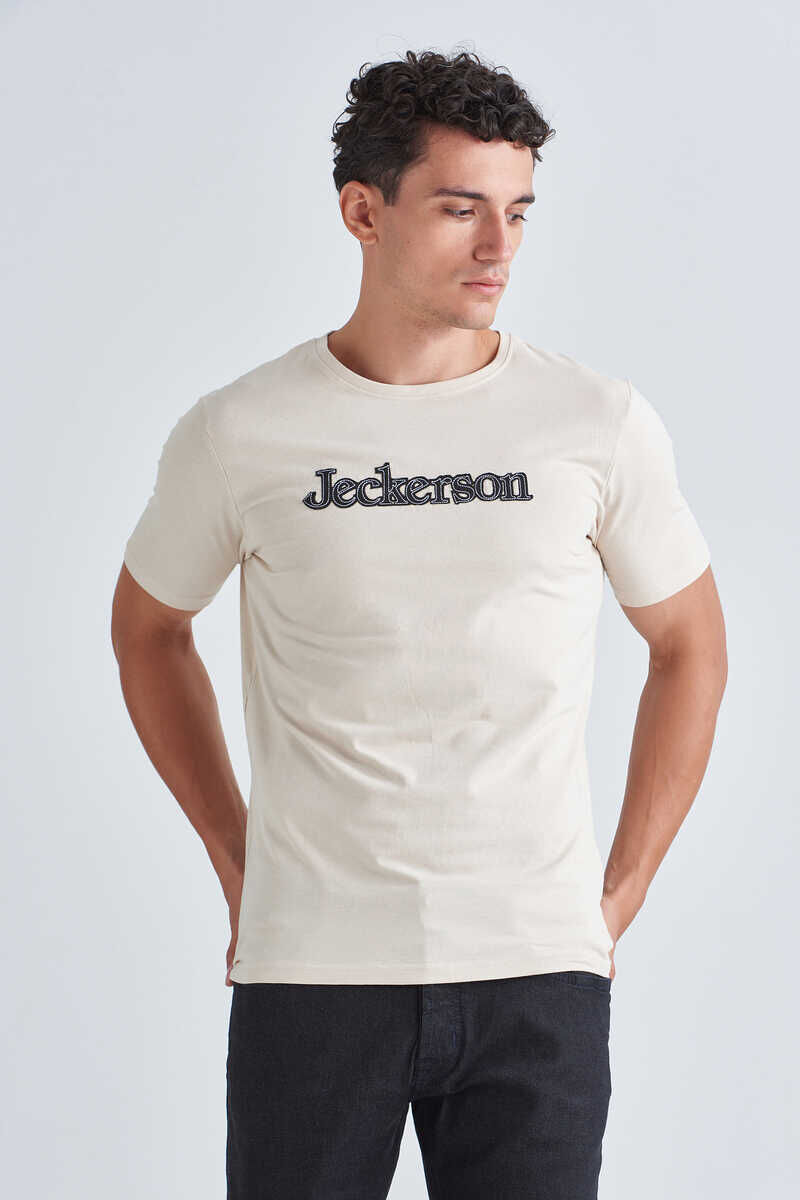 Jeckerson Bisiklet Yaka Erkek Kısa Kollu T-Shirt - 1