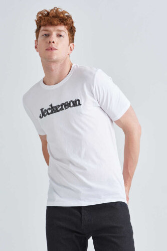 Jeckerson Bisiklet Yaka Erkek Kısa Kollu T-Shirt - Jeckerson