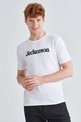 Jeckerson Bisiklet Yaka Erkek Kısa Kollu T-Shirt - 3