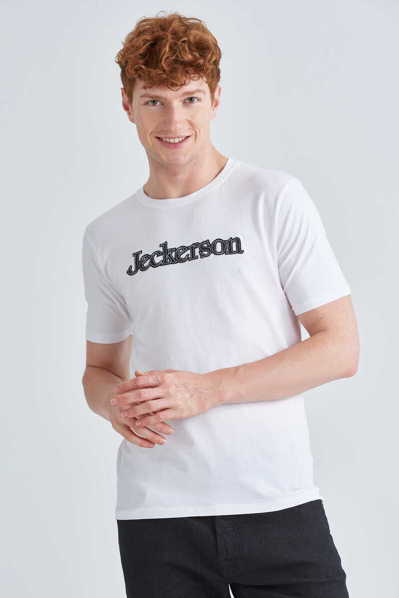 Jeckerson Bisiklet Yaka Erkek Kısa Kollu T-Shirt - 3