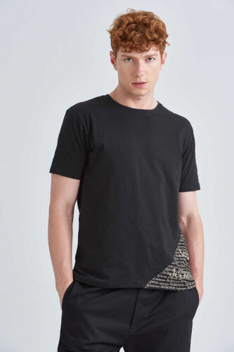 Jeckerson Erkek Bisiklet Yaka Kısa Kollu T-Shirt - Jeckerson