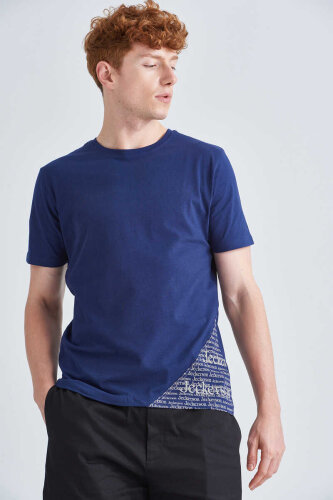 Jeckerson Erkek Bisiklet Yaka Kısa Kollu T-Shirt - 3