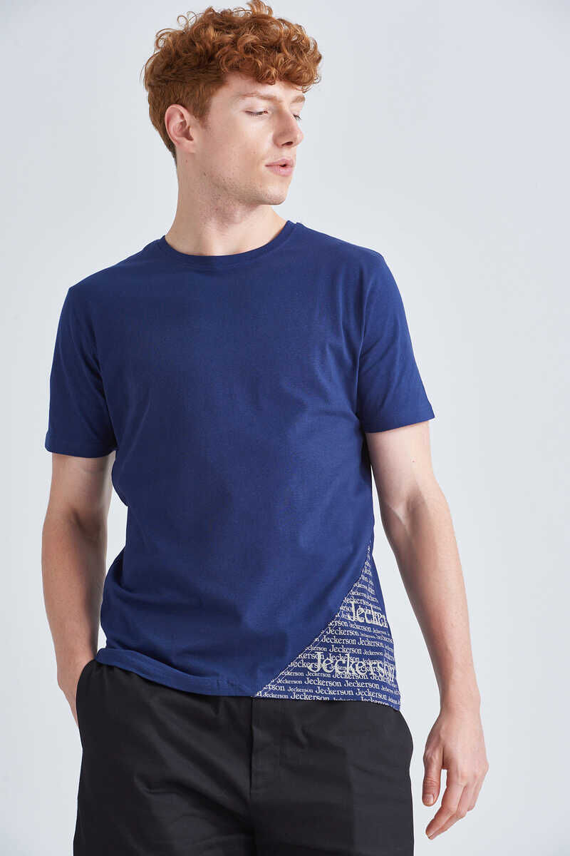 Jeckerson Erkek Bisiklet Yaka Kısa Kollu T-Shirt - 3