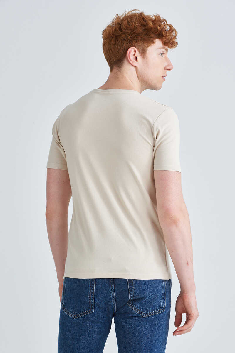 Jeckerson Erkek Bisiklet Yaka Kısa Kollu T-Shirt - 4