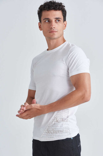 Jeckerson Erkek Bisiklet Yaka Kısa Kollu T-Shirt - 3