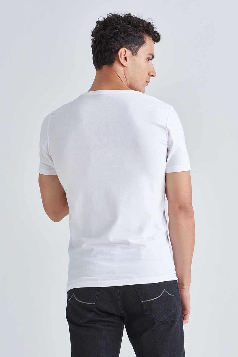 Jeckerson Erkek Bisiklet Yaka Kısa Kollu T-Shirt - 4