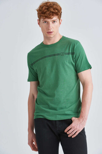 Jeckerson Erkek Bisiklet Yaka T-Shirt - Jeckerson