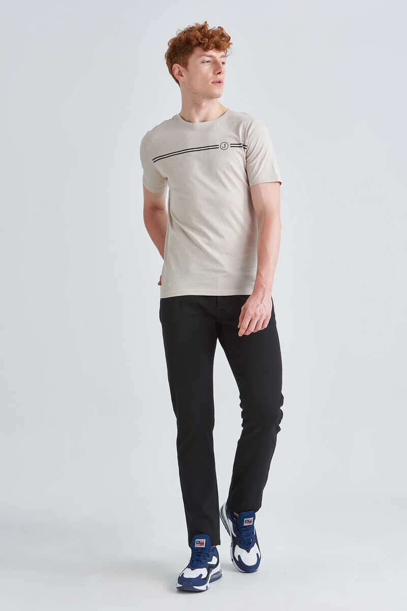 Jeckerson Erkek Bisiklet Yaka T-Shirt - 2