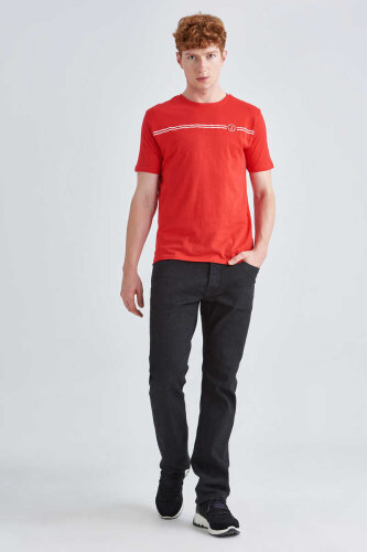 Jeckerson Erkek Bisiklet Yaka T-Shirt - 2