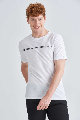 Jeckerson Erkek Bisiklet Yaka T-Shirt - Jeckerson