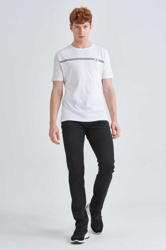 Jeckerson Erkek Bisiklet Yaka T-Shirt - 2