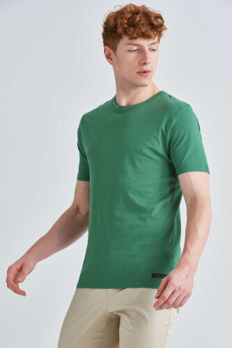 Jeckerson Erkek Kısa Kollu Bisiklet Yaka T-Shirt - 3